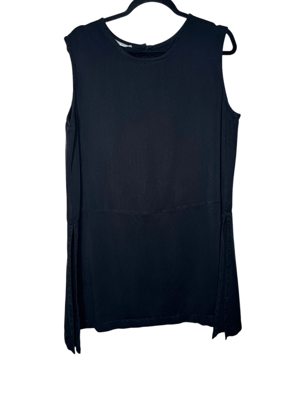 Bryn Walker womens M sleeveless oversized long line tunic top goth lagenlook